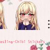 Ghost Girl Lasling - Chibi Stickers - Image 2