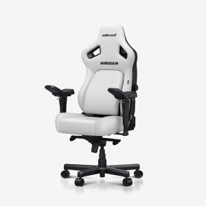AndaSeat Cloudy White Kaiser 4 Series Premium Gaming Chair XL - Cloudy White Premium PVC Leather