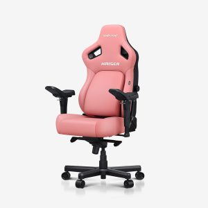 AndaSeat Creamy Pink Kaiser 4 Series Premium Gaming Chair L - Creamy Pink Premium PVC Leather