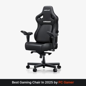 AndaSeat Elegant Black Kaiser 4 Series Premium Gaming Chair L - Elegant Black Premium PVC Leather