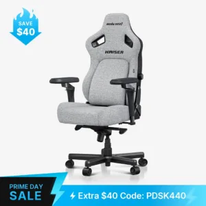AndaSeat Ash Gray Kaiser 4 6D Armrest Gaming Chair L - Ash Gray