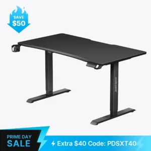 AndaSeat Xtreme Series Ergonomic Gaming Desk 55.1″×29.5″ - Black
