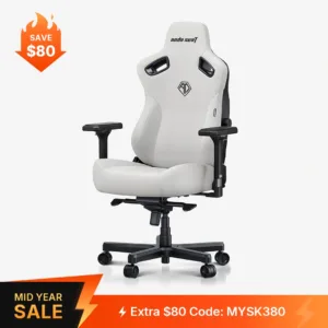 AndaSeat Kaiser 3 Series Premium Gaming Chair XL - Cloudy White
