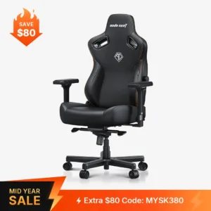AndaSeat Kaiser 3 Series Premium Gaming Chair XL - Elegant Black