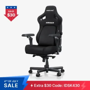 AndaSeat Carbon Black Kaiser 4 6D Armrest Gaming Chair L - Carbon Black