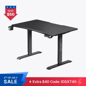 AndaSeat Xtreme Series Ergonomic Gaming Desk 47.2″×29.5″ - Black