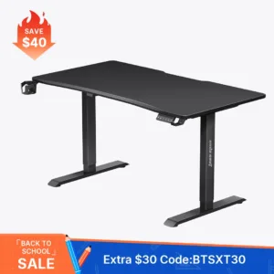 AndaSeat Black Xtreme Series Ergonomic Standing Desk 47.2″×29.5″ - Black